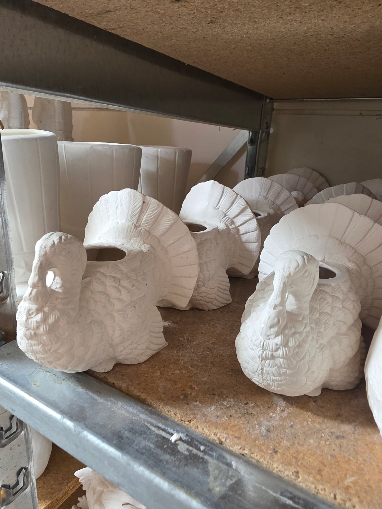 2 Small Turkey Candle Holder